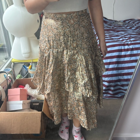 100% silk LSF midi skirt size M - Picture 3 of 8